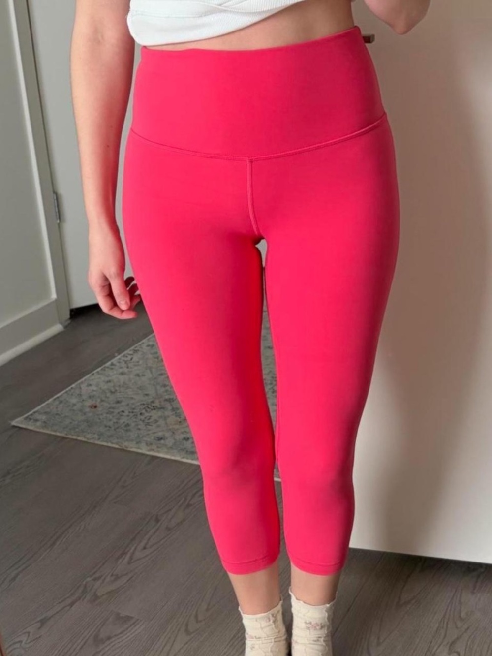 Lululemon Women's Pink and Red Leggings